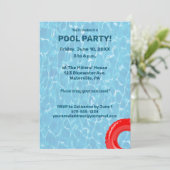 Zwembad Party Onder het Water Kaart (Staand voorkant)