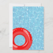 Zwembad Party Onder het Water Kaart (Achterkant)