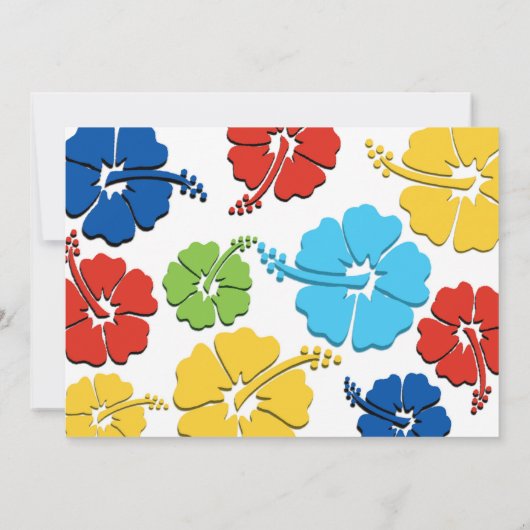 Zwembad Party Squirt Pistool Water Fun Summer Hibi Kaart (Achterkant)