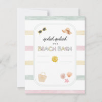 Zwembad party strand Modern Kleurrijk Baby shower