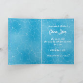 Zwembad Party Sweet 16 Water Blue Minimalist Bday (Binnen)