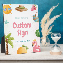 Zwembad Party, Tropisch strand Verjaardagsfeestbor Fotoplaat