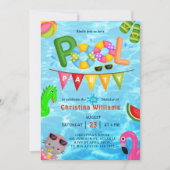 Zwembad Party Water Zomer Verjaardag Kaart (Voorkant)