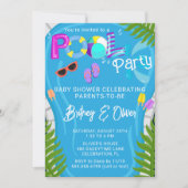 Zwembad Party Zomer Genderneutraal Baby shower Kaart (Voorkant)