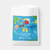Zwembad Party Zomer Jongen Baby shower Bedankzakje (Voorkant)