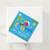 Zwembad Party Zomer Jongen Verjaardagsfeest Bedankjes Labels (In situ)