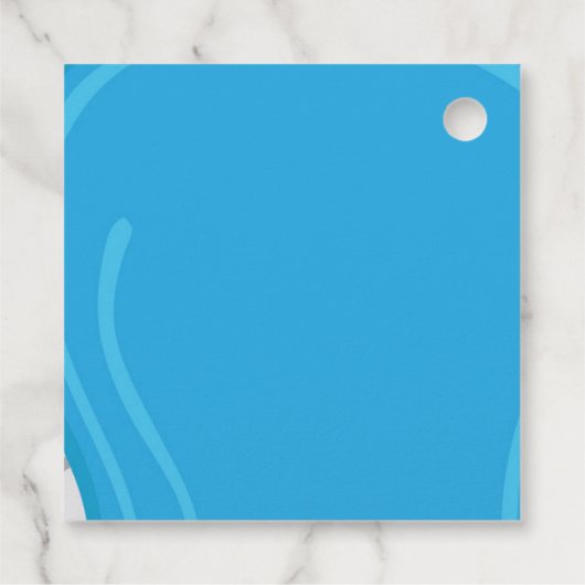 Zwembad Party Zomer Jongen Verjaardagsfeest Bedankjes Labels (Achterkant)