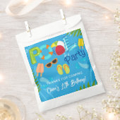 Zwembad Party Zomer Jongen Verjaardagsfeest Bedankzakje (Geknipt)