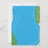 Zwembad Party Zomer Jongen Verjaardagsfeest Kaart (Achterkant)