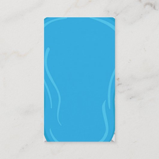 Zwembad Party Zomer Meisje Luier Raffle Baby showe Informatiekaartje (Achterkant)