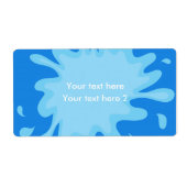 Zwembad Party Zomer Zwemmen Favor Sticker Pakket L (Voorkant)