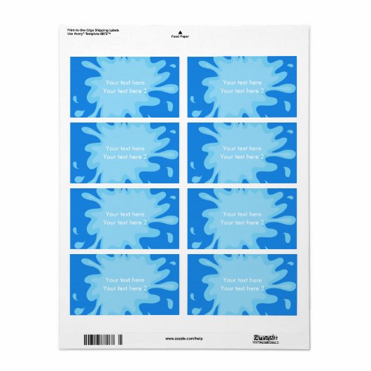 Zwembad Party Zomer Zwemmen Favor Sticker Pakket L (Full Sheet)