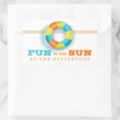 Zwembad Party Zomerplezier in de zon Sticker (Tas)