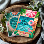 Zwembad Party Zwemmen Verjaardag Splash Kaart