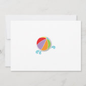 Zwembad Party Zwemmen Verjaardag Splish Splash Uit Kaart (Achterkant)