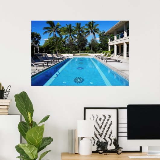 Zwembad Poster (Thuiskantoor)