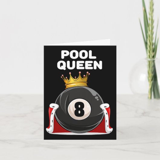 Zwembad Queen Meisjes Zwembad Vrouwen Biljart Zwem Kaart (Voorkant)