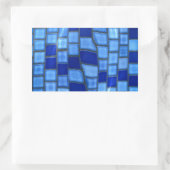 zwembad rechthoekige sticker (Tas)