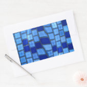 zwembad rechthoekige sticker (Envelop)