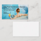 Zwembad reparatie en onderhoud visitekaartje (Voorkant / Achterkant)