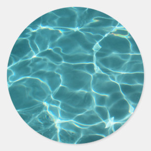 zwembad ronde sticker