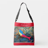 zwembad rood crossbody tas (Achterkant)