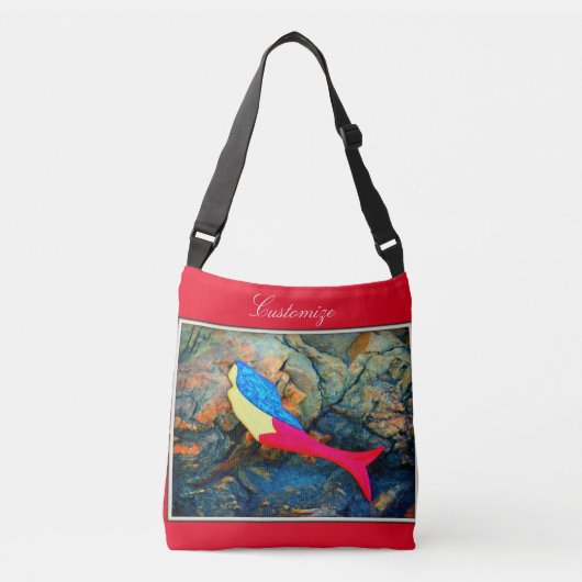 zwembad rood crossbody tas (Voorkant)