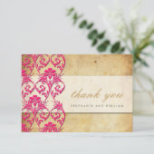  zwembad Roze Hartelijk dank Bedankkaart (Staand voorkant)