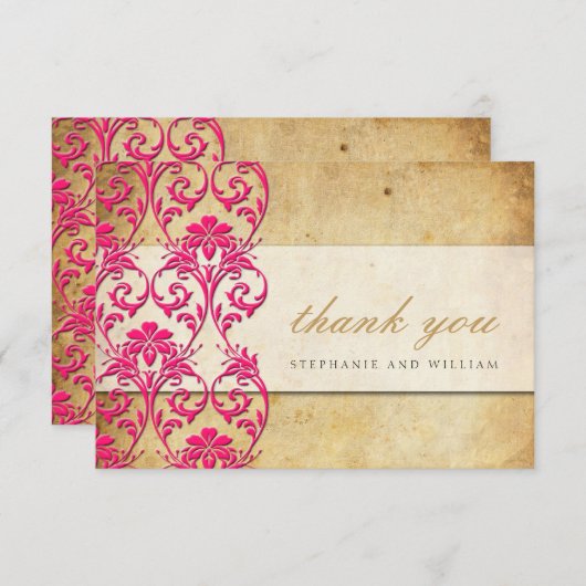  zwembad Roze Hartelijk dank Bedankkaart (Voorkant / Achterkant)