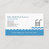 Zwembad Schoonmaak & Diensten Visitekaartje (Voorkant)