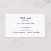 Zwembad Schoonmaak logo Reparatie diensten profess Visitekaartje (Achterkant)