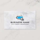 Zwembad schoonmaak & onderhoud Service Professiona Visitekaartje (Voorkant)
