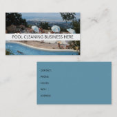 Zwembad schoonmaak Retro Geïnspireerd Visitekaartje (Voorkant / Achterkant)