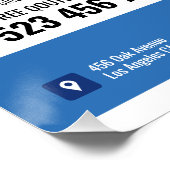 Zwembad Schoonmaak Service Glanzend Poster (Hoek)