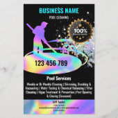 Zwembad schoonmaakdiensten Zwembad Onderhoud en re Flyer (Voorkant)