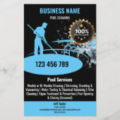 Zwembad schoonmaakdiensten Zwembad Onderhoud en re Flyer (Voorkant)