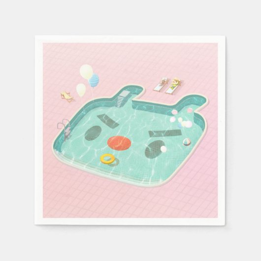 zwembad servet (Voorkant)