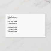 Zwembad Service Unieke Visitekaartjes (Achterkant)