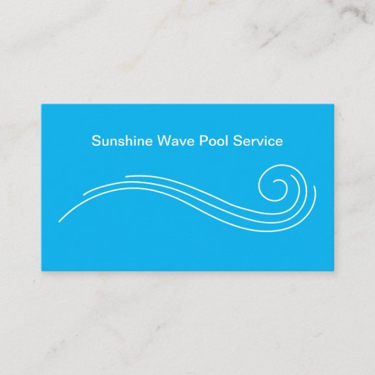 Zwembad Service Unieke Visitekaartjes (Voorkant)