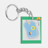 zwembad sleutelhanger (Voorkant Links)