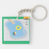zwembad sleutelhanger (Achterkant)