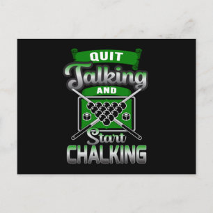 Zwembad snooker biljart 8 bal biljart grappig cade briefkaart