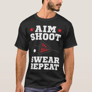 Zwembad spelen Doel Scheut Zweren Herhaal Zwembad T-shirt