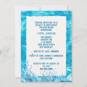 Zwembad Sweet 16 Verjaardagsfeest Uitnodigen Kaart (Achterkant)