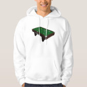 Zwembad Tafel Mannen Hoodie (Voorkant)
