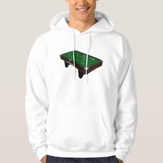 Zwembad Tafel Mannen Hoodie (Voorkant)