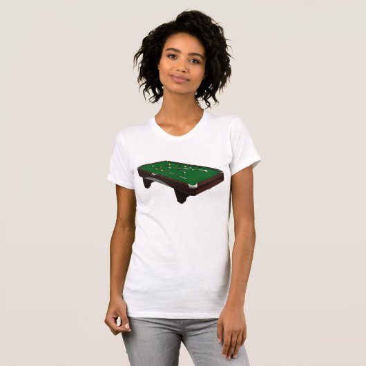 Zwembad Tafel Vrouwen T-shirt (Voorkant volledig)