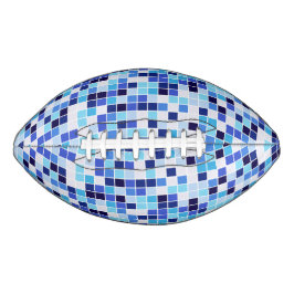 Zwembad Tegels, Blauw Mozaïek Tegels, Geometrisch  American Football