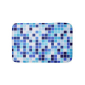 Zwembad Tegels, Blauw Mozaïek Tegels, Geometrisch Badmat (Voorkant)