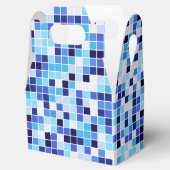 Zwembad Tegels, Blauw Mozaïek Tegels, Geometrisch  Bedankdoosjes (Geopend)
